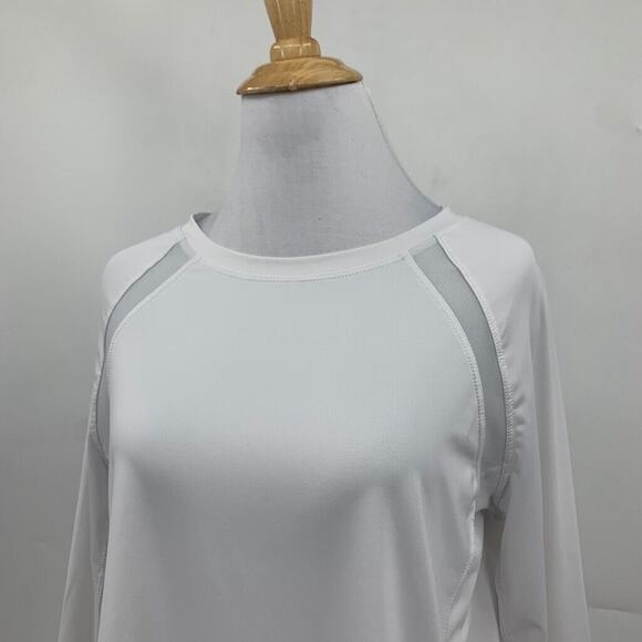 Tail Shirt Womens L Large White Essentials Alda Long Sleeve Mesh Panels UPF 50+ - Picture 3 of 12
